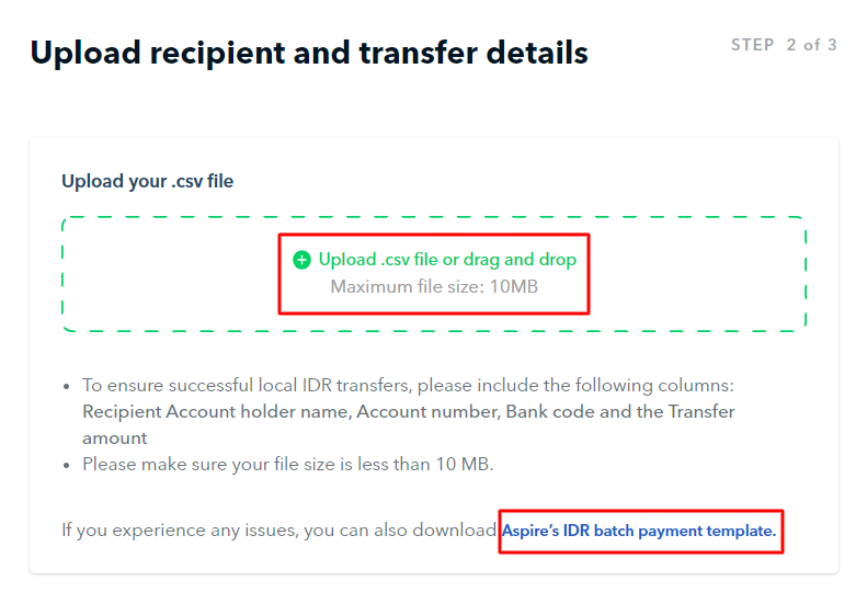 How to make batch payment transfers using your IDR Account?